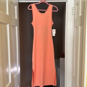 Peach Roxy Good Keepsake Strappy Midi Dress